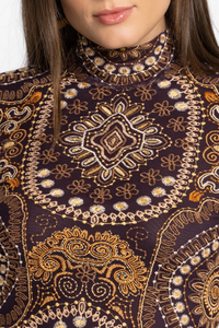 Salwar Kameez en coton blanc pour filles, tendance, avec broderies florales et pompons, motifs brodés vifs, vêtements fantaisie Kanya - Product Image 5