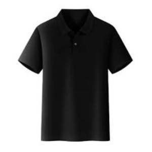 Camiseta de polo informal de algodón 100% pesado para hombre, camiseta de manga corta de gran tamaño personalizada, camiseta de polo de algodón de talla grande lavable - Product Image 1