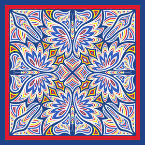 100% coton Bandana couleur mélangée imprimé Paisley foulard carré approvisionnement d'usine Logo personnalisé en gros en plein air cyclisme moto - Product Image 3