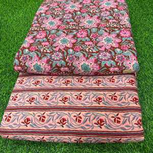 ชุดลำลองพิมพ์ลายดอกไม้ชุดเดียวทรงหลวมเหนือเข่ากางเกงขาสั้น2ชิ้นด้านบนดีไซน์เสื้อ - Product Image 1