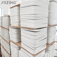 Assiettes en céramique blanches pures de 1 tonne, formes variées, vendues à la tonne – Vaisselle en céramique en gros à prix imbattables