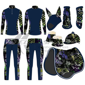 ชุดอุปกรณ์ขี่ม้าแบบพรีเมียม ดีไซน์เฉพาะตัว พร้อมแผ่นรองอานแบบอังกฤษ ประดับกลิตเตอร์เข้าชุดกับชุดขี่ม้าสไตล์เดรสสาจ กางเกงขี่ม้าแบบจอดปูร์ - Product Image 5