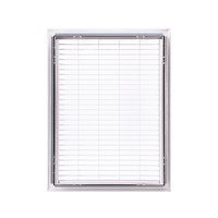 Pièces de ventilation Grilles de soupape d'aération Diffuseur de plafond En plastique Type australien Grilles d'air de retour Slimline pour systèmes HVAC