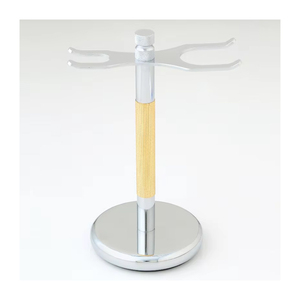 Brosse de rasage de luxe en acier inoxydable et support de rasoir du fabricant indien - Product Image 1