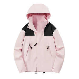 Chaqueta cortavientos de color de retales para hombre, chaqueta con cordón de estilo vintage, chaqueta de ropa de senderismo Unisex personalizada, servicio OEM - Product Image 6