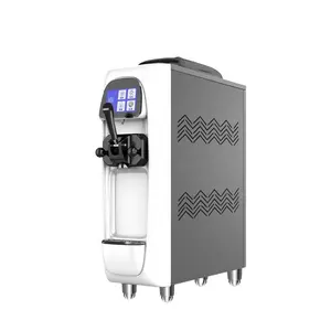 Toko kopi komersial 16L/jam, mesin rumah es krim lembut mini kecil 110v