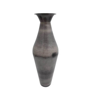 Design antique hôtel décoratif couleur noire grand Pot Vases à fleurs bois/paille fini pour la maison et le mariage à la main - Product Image 3