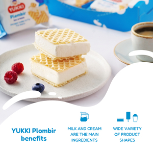 YUKKI Vanilla Plombir en feuilles de gaufres 400g (Carton), Vente en gros auprès du fabricant - Product Image 3
