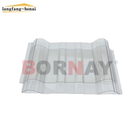 Panneaux de toiture en plastique ondulé transparent Langfang Bonai Calamina, anti-UV, en polycarbonate PC