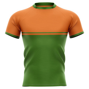 Camiseta de fútbol de rugby Uniforme Atlético unisex Transpirable Secado rápido Malla ligera Poliéster Diseño de impresión sublimada para clubes - Product Image 5