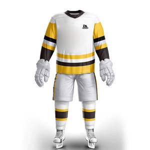 Conjunto de Uniforme de Hockey sobre Hielo Resistente, Jersey y Pantalones Ligeros con Costuras Reforzadas para Entrenamiento, Partidos y Juego Competitivo - Product Image 1