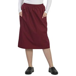 Jupes de travail pour femmes en coton respirant de haute qualité, coupe droite, personnalisables, vente en gros OEM - Product Image 1