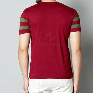 Venta al por mayor 100% algodón hombres camisetas casuales transpirables cómodas antiarrugas patrón sólido tejido de punto ropa de calle en blanco - Product Image 3