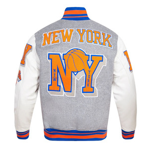 Veste universitaire personnalisée avec logo, manches en cuir, broderie, veste de baseball pour hommes, veste universitaire, veste varsity - Product Image 6