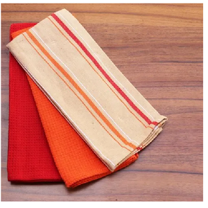 Custom Kitchen <b>Tea</b> <b>Towel</b> Set 100% Organic <b>Grey</b> Cotton Floral Hotel Restaurant Table Quality Checked GOTS Certificate Price for - Product Image 5