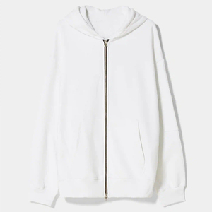 Sudaderas con capucha de hombro caído para hombre, Sudadera con capucha personalizada de Algodón 100% con doble cremallera, jersey de gran tamaño de alta calidad, sudaderas con capucha de lana para hombre - Product Image 1