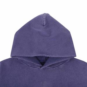 Sudadera con capucha lavada con ácido de gran tamaño personalizada del fabricante, sudaderas lavadas Vintage de alta calidad para hombres, patrón estampado de algodón 100% - Product Image 2