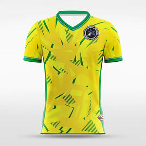 Camiseta de fútbol de algodón 100% para hombre, Camiseta deportiva transpirable sólida, manga corta, logotipo de nombre personalizado impreso para entrenamiento al aire libre - Product Image 4