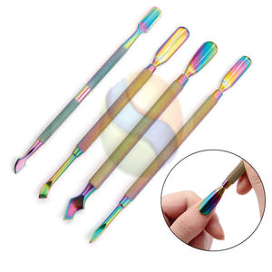 Pousse-cuticules professionnel en acier inoxydable double extrémité de qualité supérieure, outil de beauté avec logo personnalisé - Product Image 3