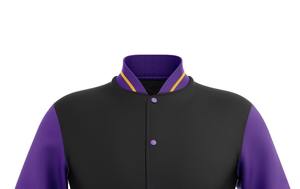 Men's Hot Sale Varsity Jacket Customized Logo Cow Skin Plus Size Winter Season Knitted Plus CollegeBaseballjacket for men - Product Image 3