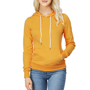 Hot Selling Fall Winter <b>Orange</b> <b>Hoodie</b> Clothing High Quality <b>Woman</b> Long Sleeve Pullover Sweater Mixed Textured Knitted Sweatshirt - Product Image 1