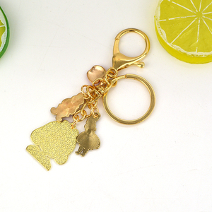 OEM ODM Móc Chìa Khóa Kẽm hợp kim men tuyết trắng Keychains tùy chỉnh hoạt hình con số <span class=keywords><strong>Keyring</strong></span> cho bán buôn - Product Image 3