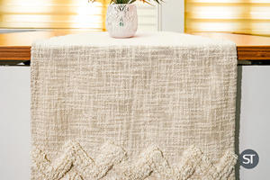 Set de table en coton recyclé touffeté 40 x 60 cm, vaisselle écologique, tapis de table pour la vente en gros, décoration intérieure, export - Product Image 5