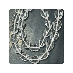 Cuentas de gotas de pera facetadas de cuarzo de cristal Natural, hebra de 16 pulgadas, 6x8-9x13mm, taladro recto, fabricación de joyas a granel, venta al por mayor - Product Image 1