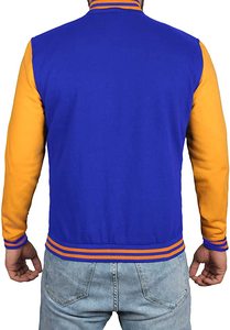 Veste universitaire en laine de haute qualité personnalisée pour enfants, tissu en satin et toile, réversible, en cuir, veste de baseball universitaire pour l'hiver - Product Image 2