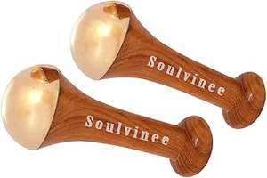 Masseur pour les pieds et le corps en bronze et en bois avec manche en bois, 100% meilleure qualité, baguette en bois Kansa, outils de massage corporel, faible MOQ - Product Image 6