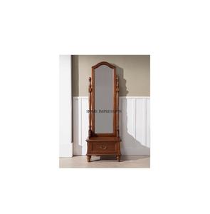 Espejo de suelo de dormitorio de latón hecho a mano de diseño moderno admirable espejo de soporte ecológico del fabricante exportador India - Product Image 4