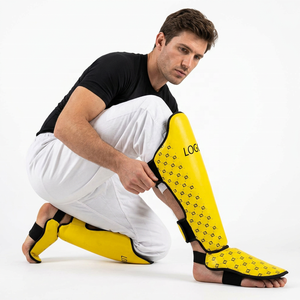 Protectores Profesionales para Tibias y Empeines para Muay Thai, MMA, Boxeo, Kickboxing, Entrenamiento, Sparring, Equipo de Protección Duradero para Combate - Product Image 1