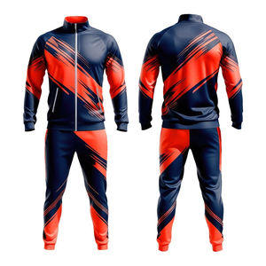 Nouveauté Ensemble de survêtement pour homme Survêtement ample à blocs de couleur Survêtement de fitness de luxe Survêtements d'hiver pour hommes Ensemble deux pièces Survêtements - Product Image 5