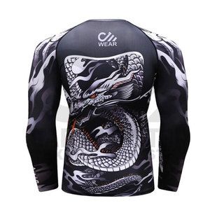Best Material Good Quality <b>Rash</b> <b>Guard</b> for <b>Men</b> Fight Wear Custom Printed MMA Short Sleeve <b>Rash</b> <b>Guard</b> - Product Image 2