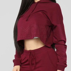 Sudaderas Cortas con Capucha Ligeras de Invierno para Mujer, Antiarrugas, con Logotipo Frontal, Tejido Transpirable para Uso Diario o Estilo Urbano - Product Image 3