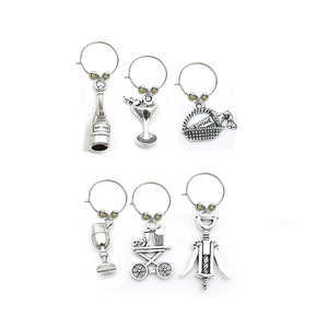 Juego de dijes de copa de vino personalizado 2022 más vendidos - Product Image 2