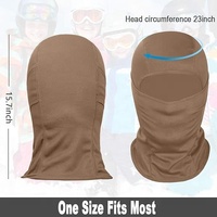 Masque thermique d'hiver en polaire, cagoule respirante en polyester, élastique, coupe-vent, cache-cou pour le ski et le snowboard