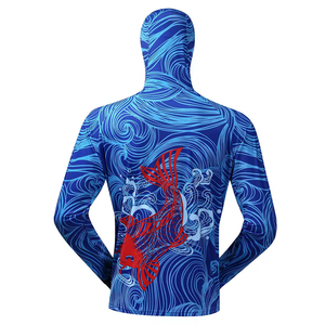 Sweat à capuche de pêche unisexe à manches longues, personnalisable, imperméable, coupe-vent, respirant, anti-UV, séchage rapide, 100% sublimation - Product Image 5