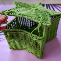 Vente chaude rotin Ramadan vacances cadeau panier pour la décoration islamique étoile boîte pour tenir des bonbons chocolat taille de couleur personnalisée