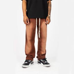 Wholesale MAGNUS WEARS MW-AW-434 100% Cotton Fleece Acid-Washed Anti-Wrinkle Breathable Sweatpants Casual <b>Elastic</b> <b>Waist</b> <b>Trousers</b> - Product Image 2