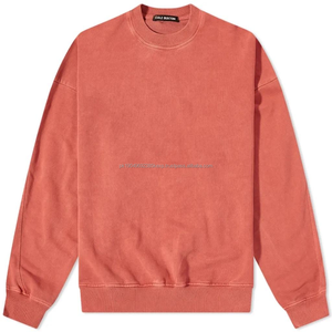Sudadera de cuello redondo de algodón 100%, jersey blanco liso con diseño bordado, forro polar de invierno con talla XS a la venta - Product Image 2