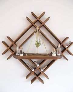 Decoración de Pared de Madera Natural Pulida, Panel de Madera Hecho a Mano, Diseño Artesanal para el Interior del Hogar, Sala de Estar - Product Image 1