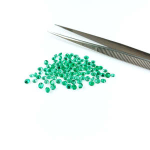 Natural Zambian Emerald Calibrated <b>Rounds</b> 2mm Natural Loose Faceted Emerald Gemstone For Jewelry Making Ready To Use - Product Image 2
