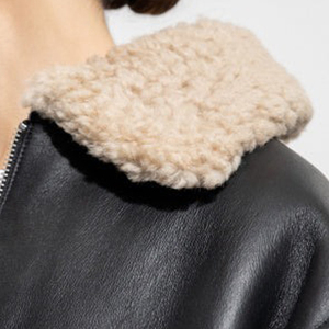 Veste bomber pour homme de grande qualité, en cuir d'agneau véritable, col montant, poche avant, imperméable, respirante, pour unisexe - Product Image 5