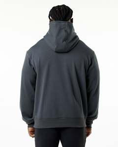 เสื้อฮู้ดโอเวอร์ไซส์ของผู้ชายผ้าฝ้าย100% ระบายอากาศได้ดีแบบดึงขึ้นสำหรับฤดูหนาวแฟชั่นแบบสวมหัว - Product Image 3