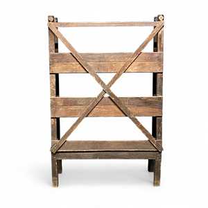 Rustic <b>Wooden</b> Bookshelf for Home Office Living Room Bedroom School Hotel with Durable Metal Cabinet Design - Product Image 5