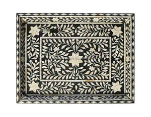 Venta al por mayor mejor diseño de incrustaciones de hueso y bandejas de servicio de madera para hoteles restaurantes utensilios de cocina para hoteles y restaurantes - Product Image 5