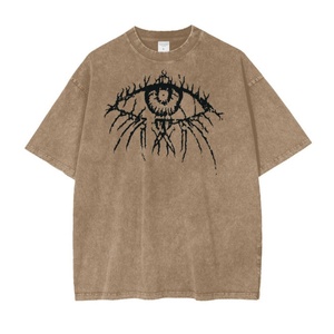 เสื้อยืดลายกรดไซส์ใหญ่พิเศษสำหรับผู้ชายเสื้อยืดพิมพ์ลายออกแบบโลโก้ได้ตามต้องการ - Product Image 2