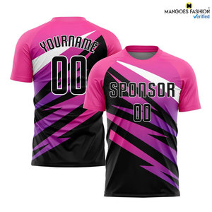 Uniforme de Fútbol Sublimado Personalizado en Morado, Gris y Negro, Transpirable, de Manga Corta, Unisex, para Entrenamiento Deportivo, Precio al por Mayor - Product Image 6