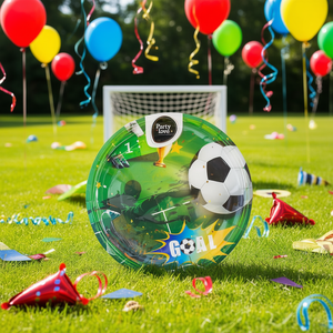 Platos de Fútbol Americano para Fiestas, 23 cm, Paquete de 8, Artículos Desechables para Fiestas - Product Image 3